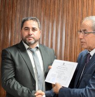 مراسم تسليم واستلام المجلس البلدي الجديد،