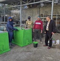 ضمن سياسة إعادة التدوير والإستفادة من الأدوات الخدماتية لبلدية ترقوميا.