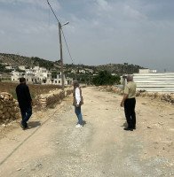 زيارة وفد من صندوق  تطوير واقراض البلديات في شارع شعب البير-بير الكفرين-السيل