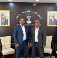 زيارة إلى مكتب رئيس هيئة مقاومة الجدار والاستيطان، الوزير مؤيد شعبان،