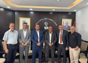 زيارة إلى مكتب رئيس هيئة مقاومة الجدار والاستيطان، الوزير مؤيد شعبان،