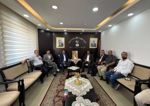 زيارة إلى مكتب رئيس هيئة مقاومة الجدار والاستيطان، الوزير مؤيد شعبان،