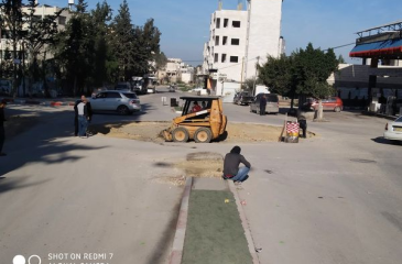 مشروع إعادة تأهيل مفرق الكازية