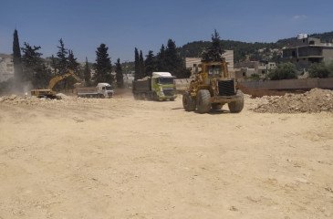 مشروع إعادة تأهيل ملعب مدرسة الغزالي