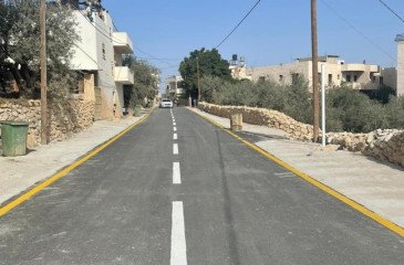 مشروع إعادة تأهيل طريق خلة العوينة