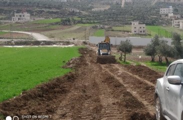 شق و تأهيل طرق زراعية