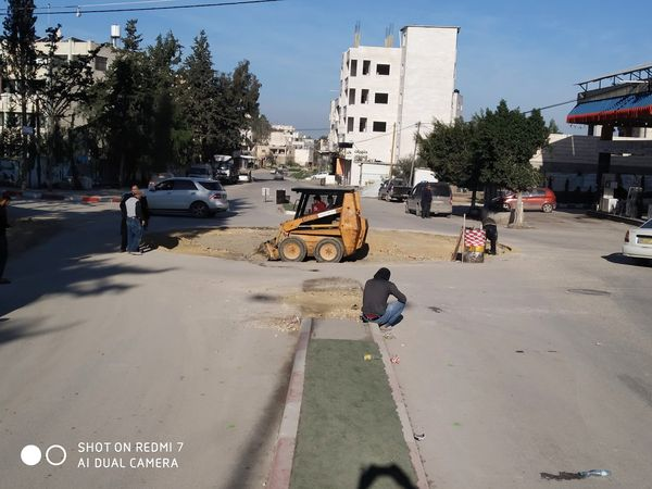 مشروع إعادة تأهيل مفرق الكازية