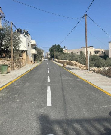 مشروع إعادة تأهيل طريق خلة العوينة