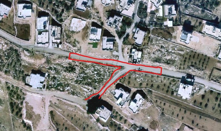 طريق الكساير مع طريق خلة الجرة